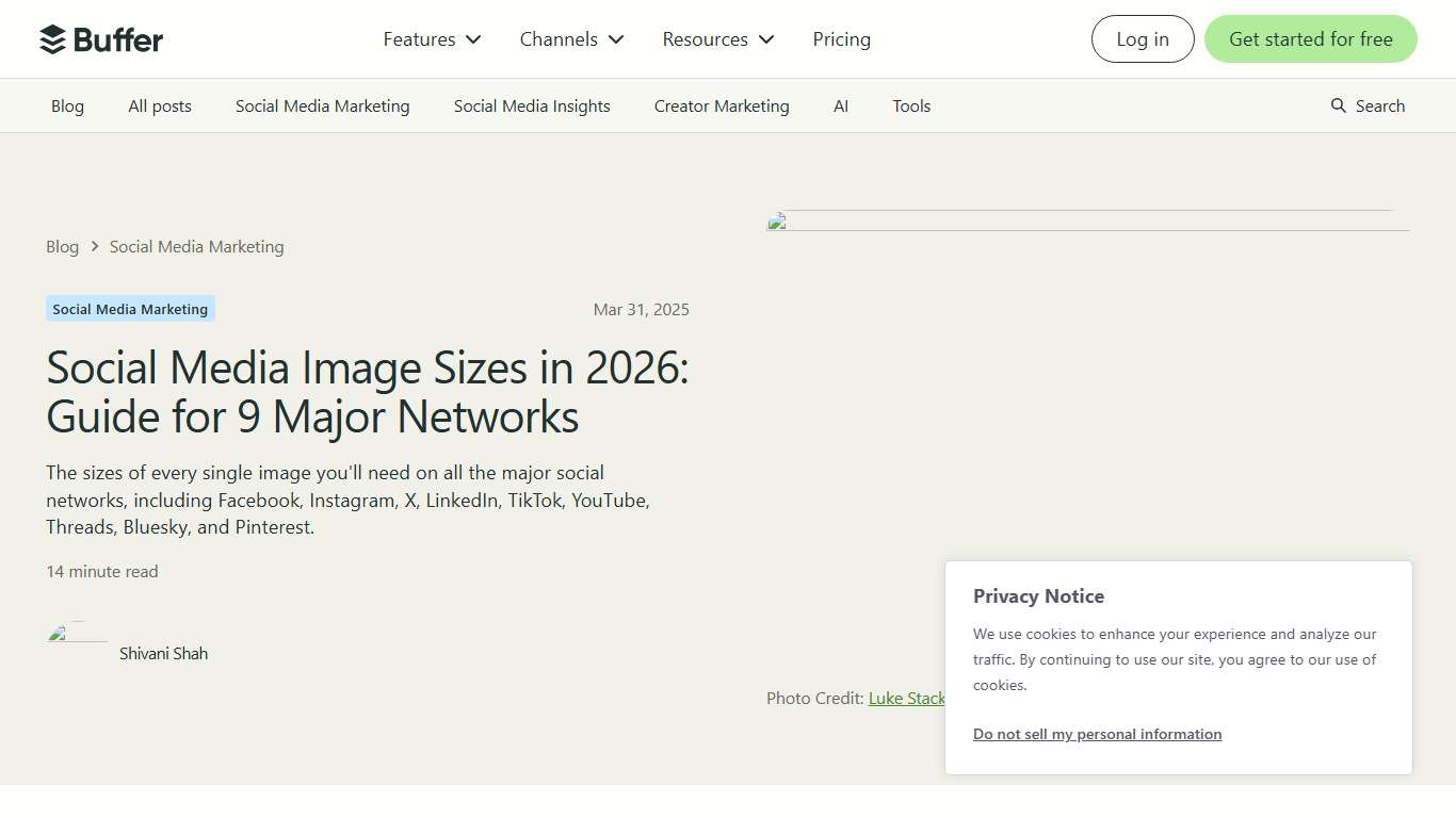 Social Media Image Sizes in 2026: Guide for 9 Major Networks
